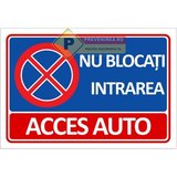 Indicator albastru nu blocati intrarea